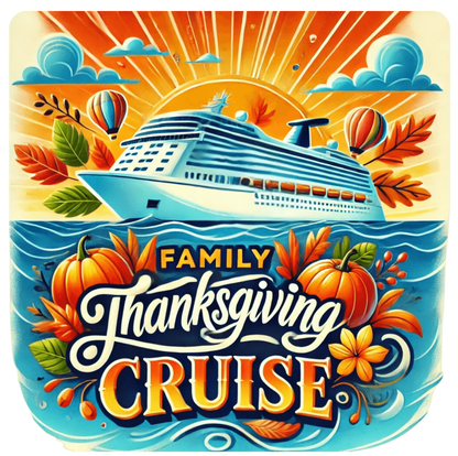 Family Thanksgiving Cruise - Kids Softstyle Tee - Personalizable - Whippie's