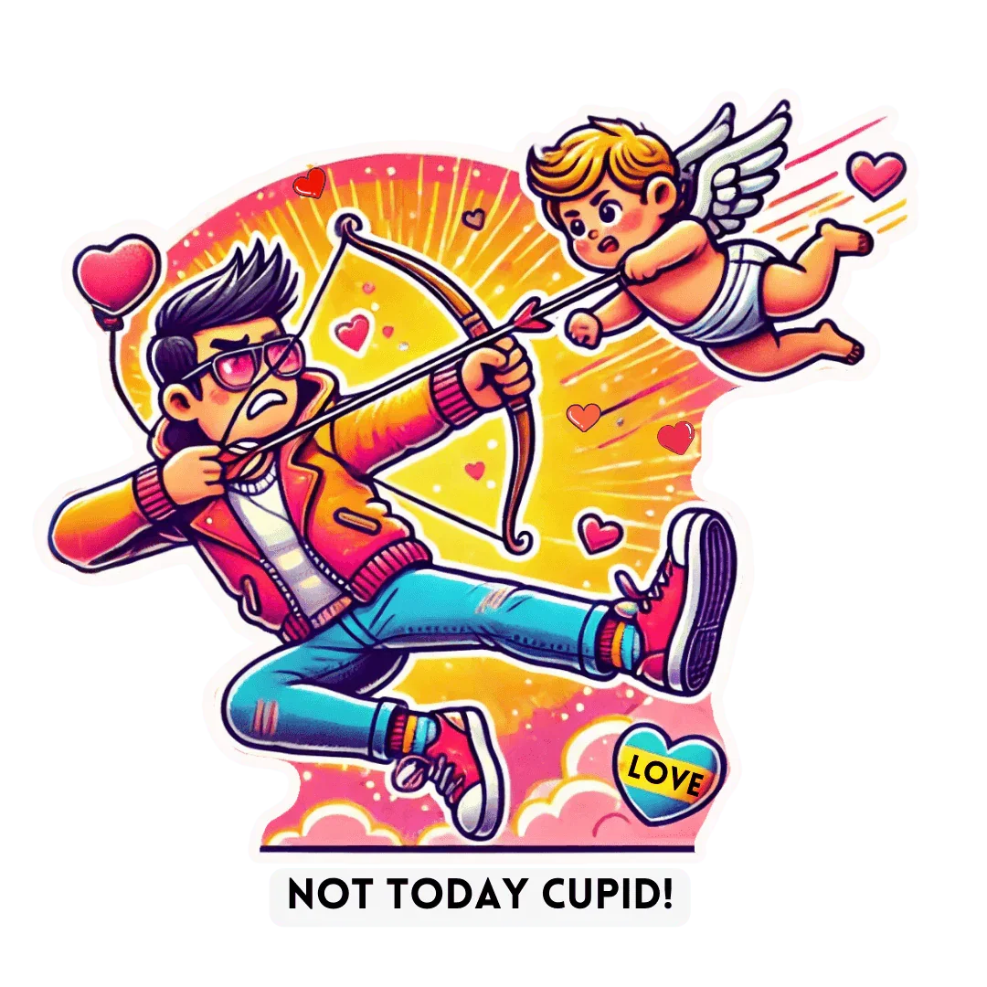 🏹 Cupid Begone! 🏹 Unisex Jersey Tee ✨ Love on your own terms! - Whippie's