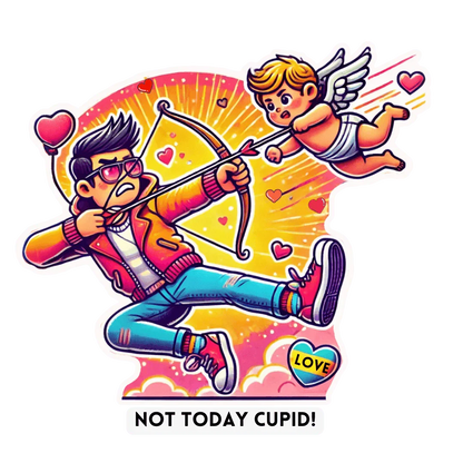 🏹 Cupid Begone! 🏹 Unisex Jersey Tee ✨ Love on your own terms! - Whippie's