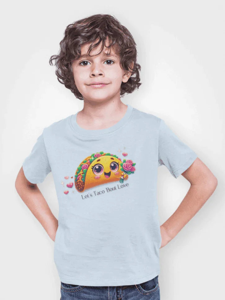 🌮 Let's Taco 'Bout Love 💖 Kids Softstyle Tee ✨ Spread the love this Valentine's Day! - Whippie's