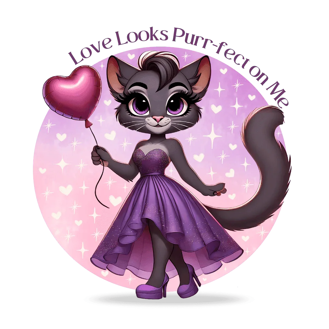 💖 Love Looks Purr-fect on Me 😻 Women's Boyfriend Tee ✨ Feline fine and ready to shine! - Whippie's