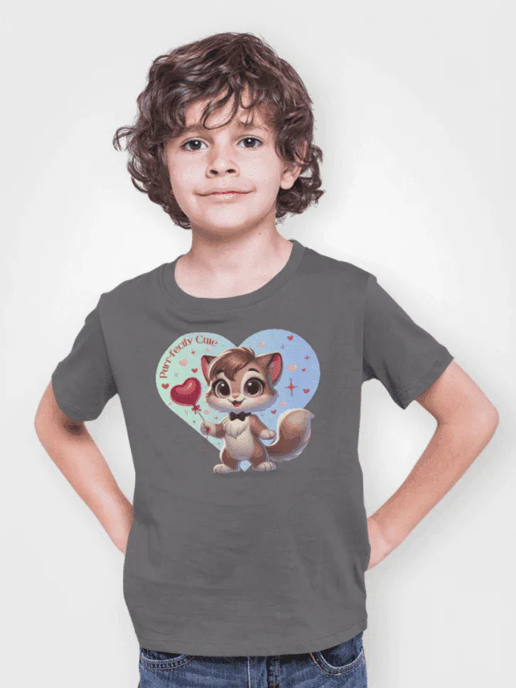 💙 Purr-fectly Cute😻 Kids Softstyle Tee ✨ Dapper style for your little man! - Whippie's