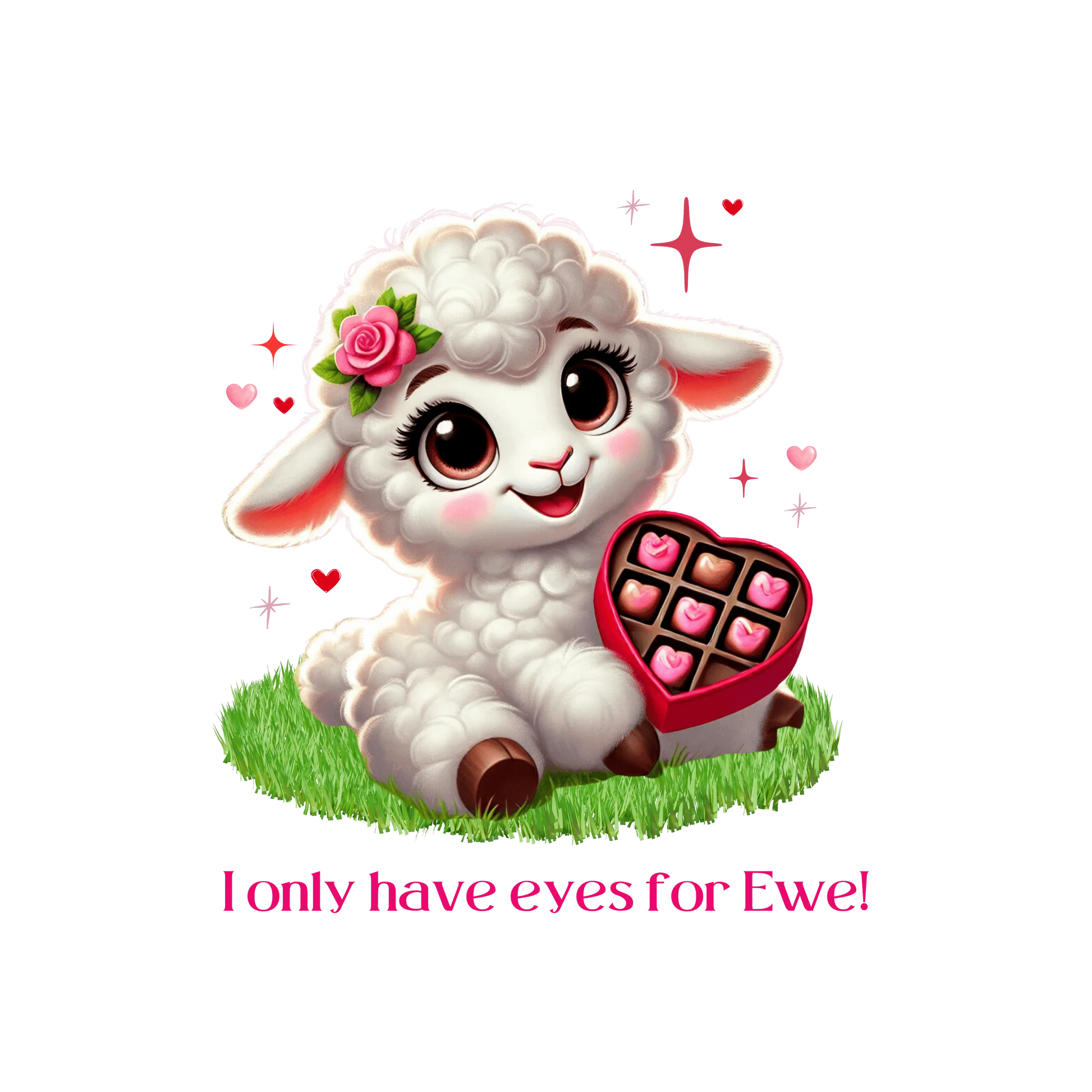 💖 I Only Have Eyes for Ewe! 🐑 Unisex Jersey Tee ✨ Spread the love this Valentine's Day! - Whippie's