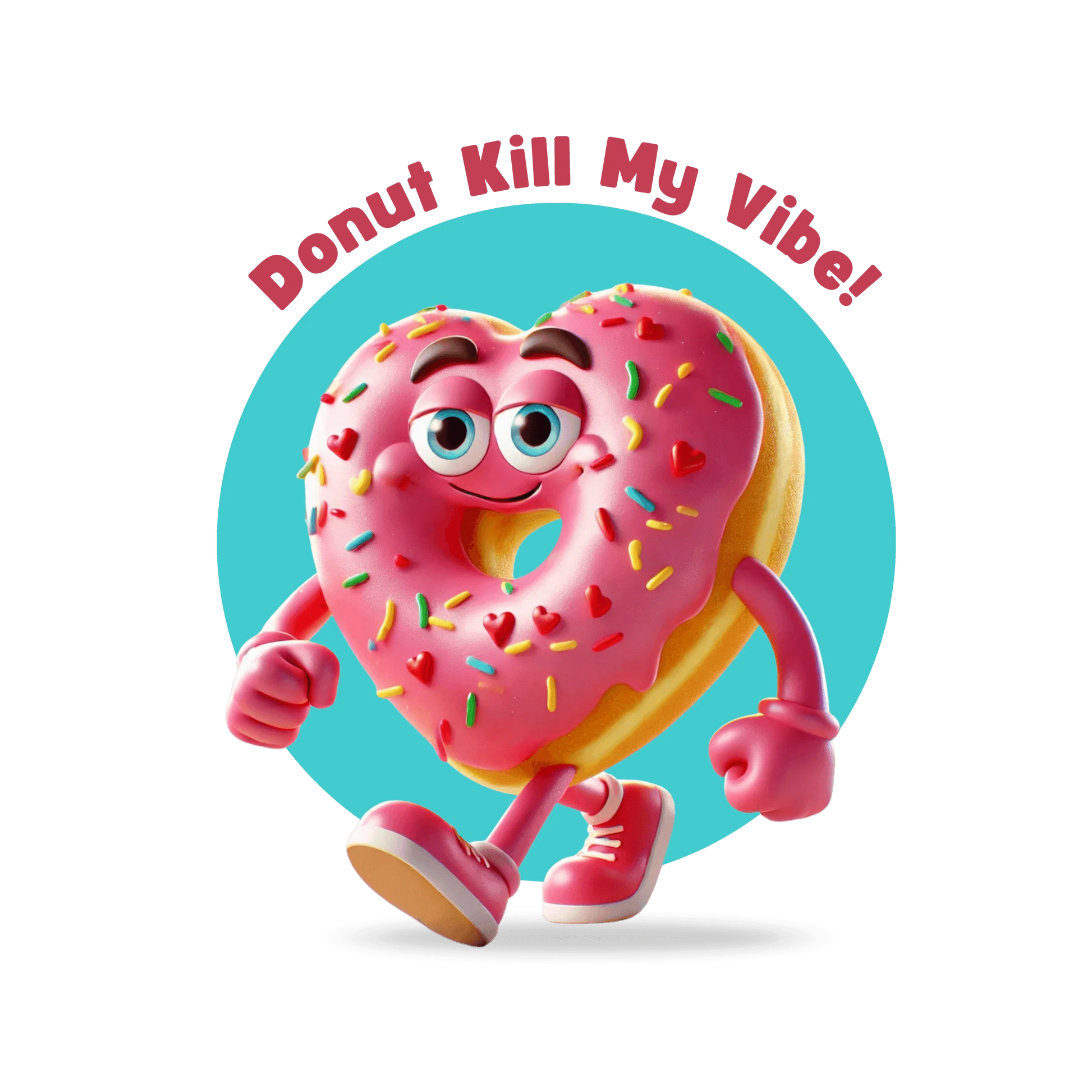 💖 Donut Kill My Vibe! 🍩 Kids Softstyle Tee ✨ Spread the sweet vibes this Valentine's Day! - Whippie's