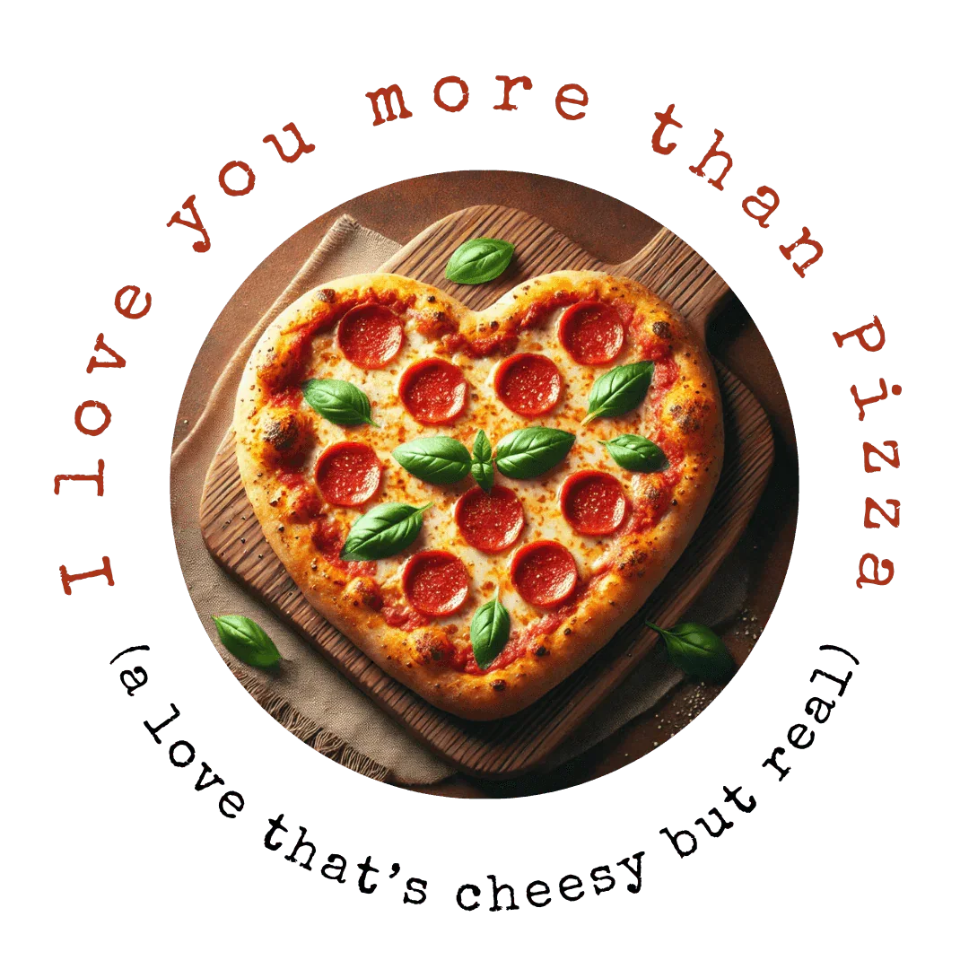🍕 I ❤️ You More Than Pizza! 🍕 Unisex Apron ✨ Cook up some love in the kitchen! - Whippie's