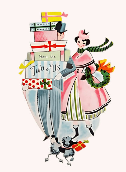 🎁 From the Two of Us! 🎄 Women's Tee ✨ Spread vintage holiday cheer! - Whippie's