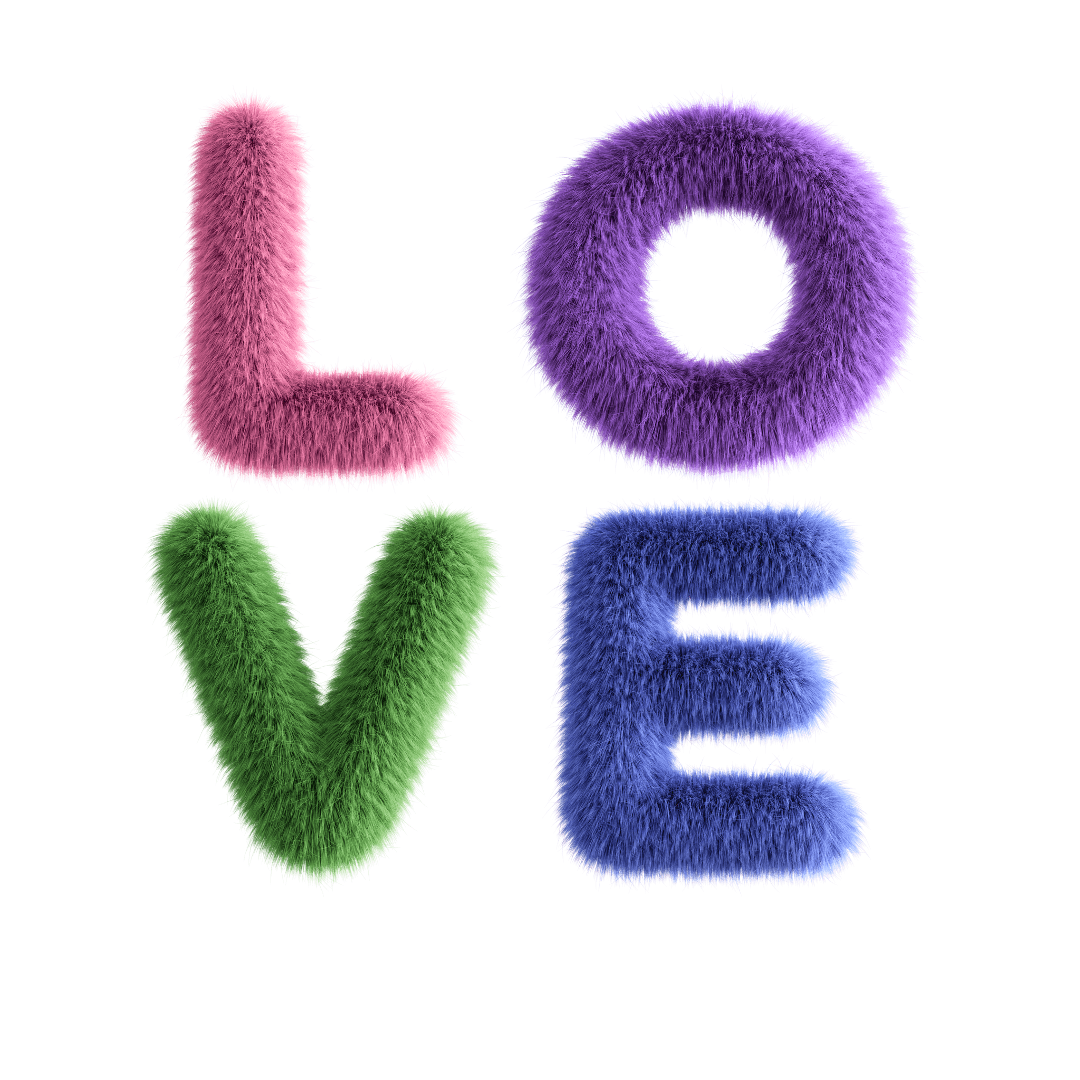 Fuzzy Love Sweatshirt - Youth Crewneck Sweatshirt- Spread the Love ❤️ - Whippie's
