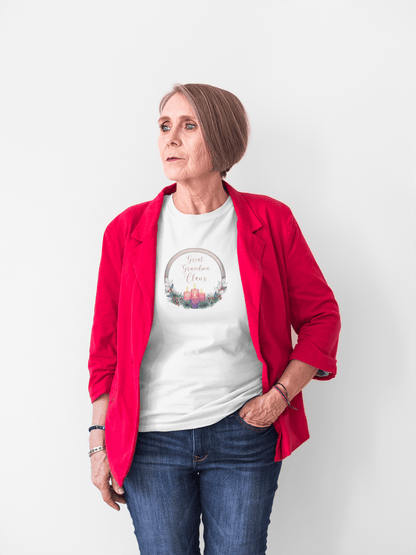 🕯️ Great Grandma Claus 👵🏼✨🎄 - Women's Softstyle Tee - Whippie's
