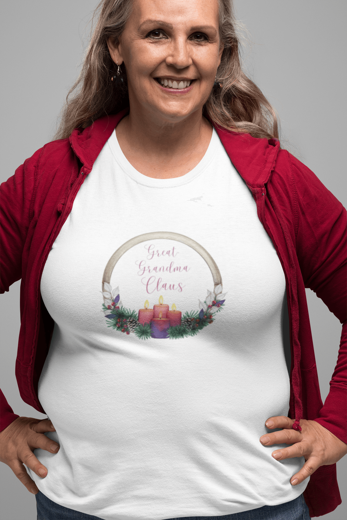 🕯️ Great Grandma Claus 👵🏼✨🎄 - Women's Softstyle Tee - Whippie's