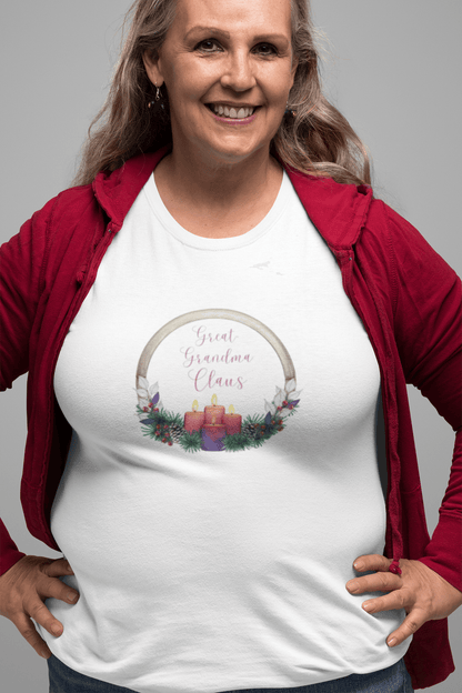 🕯️ Great Grandma Claus 👵🏼✨🎄 - Women's Softstyle Tee - Whippie's