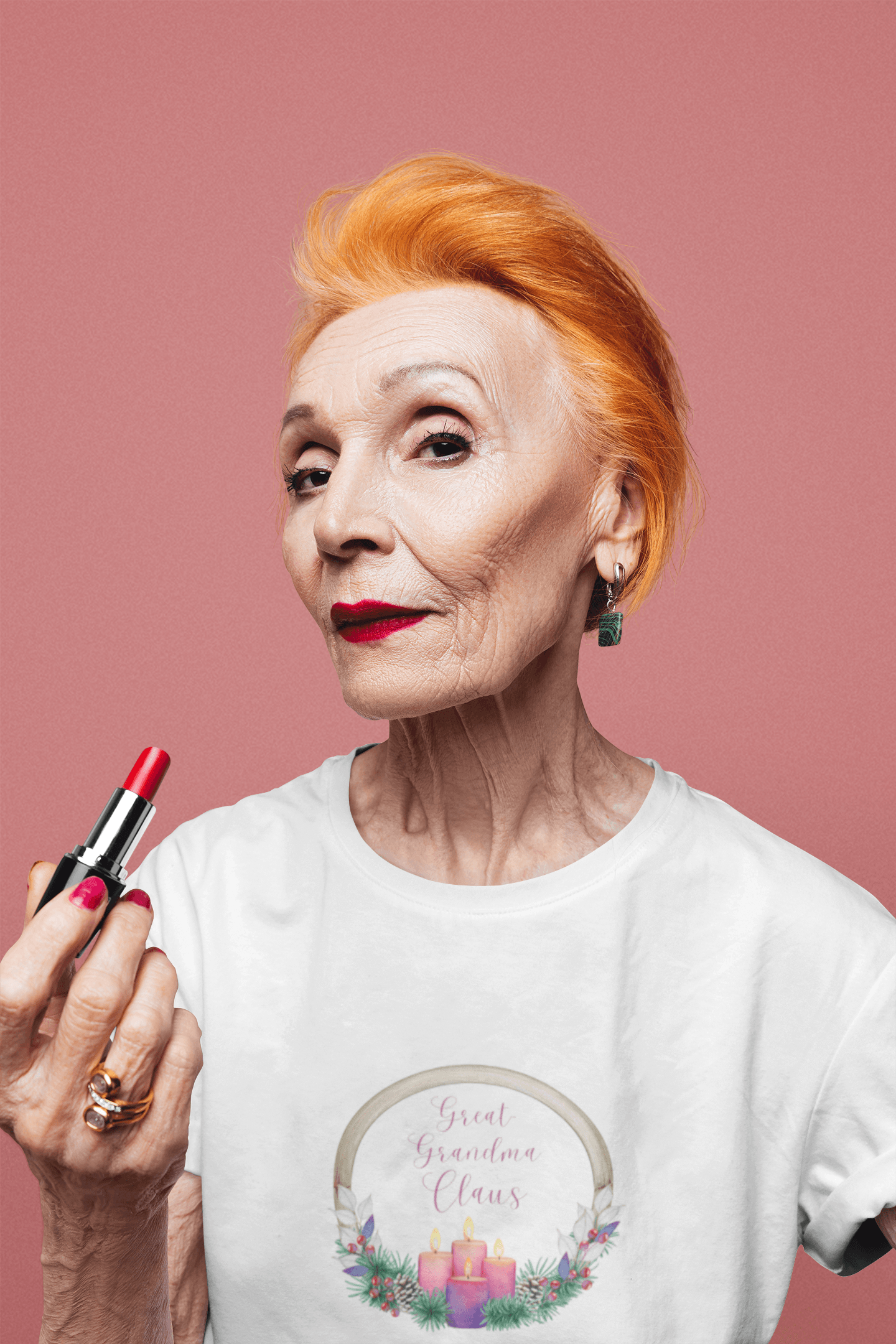 🕯️ Great Grandma Claus 👵🏼✨🎄 - Women's Softstyle Tee - Whippie's