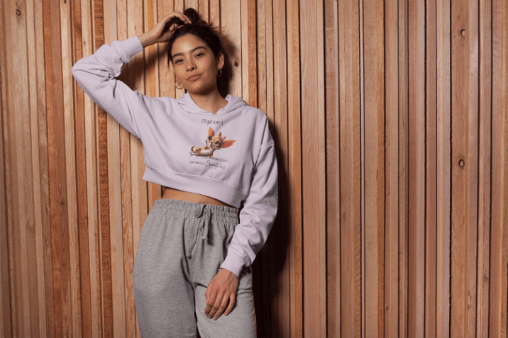 Dramatic Chihuahua Crop Hoodie - I Need to Be Dramatic First! 🐶 - Whippie's