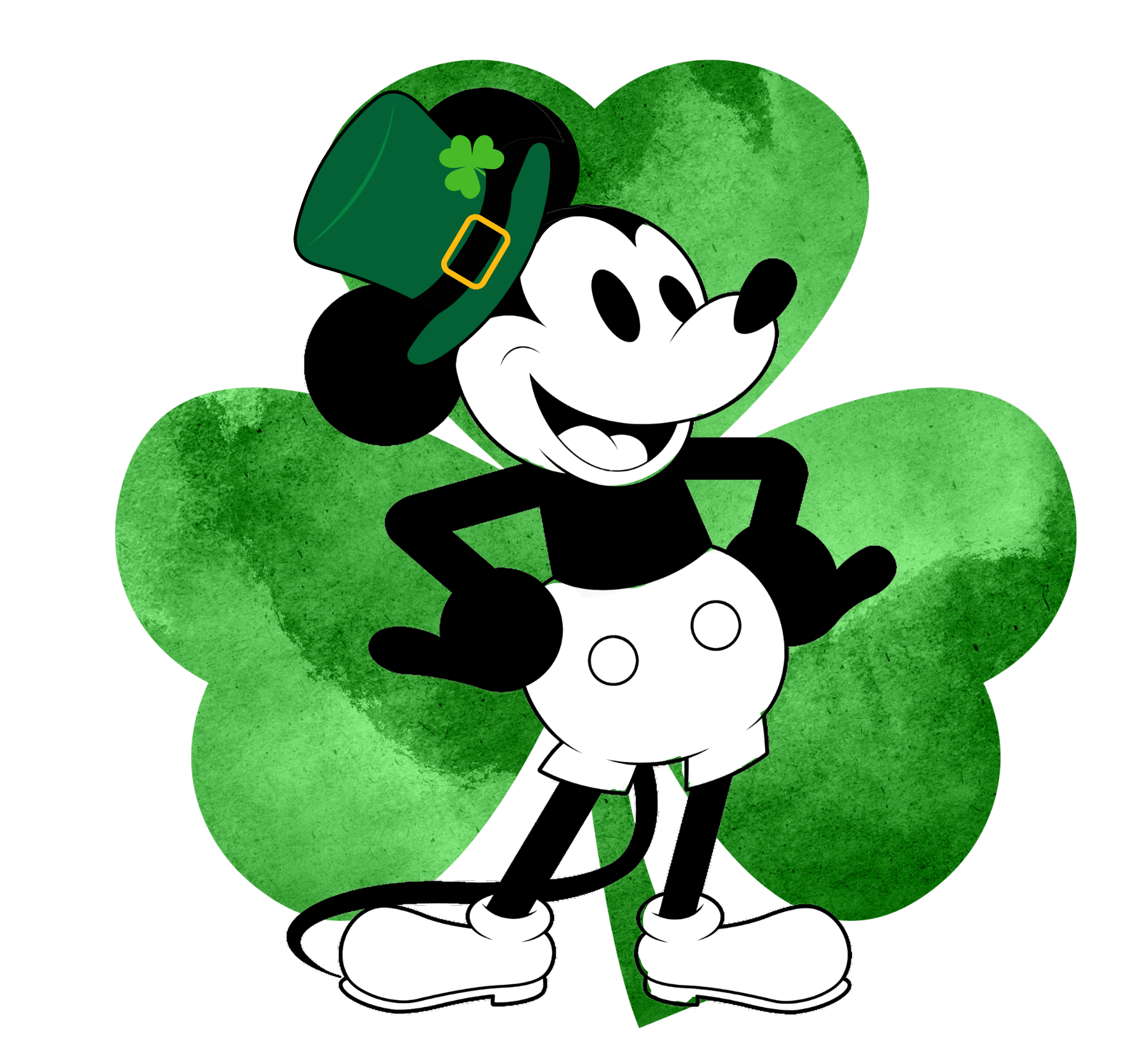 Lucky Willie St. Patrick's Day Tee - Feelin' Lucky with Friends! 🍀🐭 - Whippie's