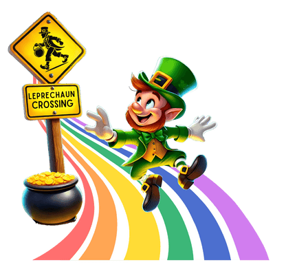 Leapin' Leprechaun - Leprechaun Crossing - Youth Tee - Catch Me If You Can! 🌈🍀 - Whippie's