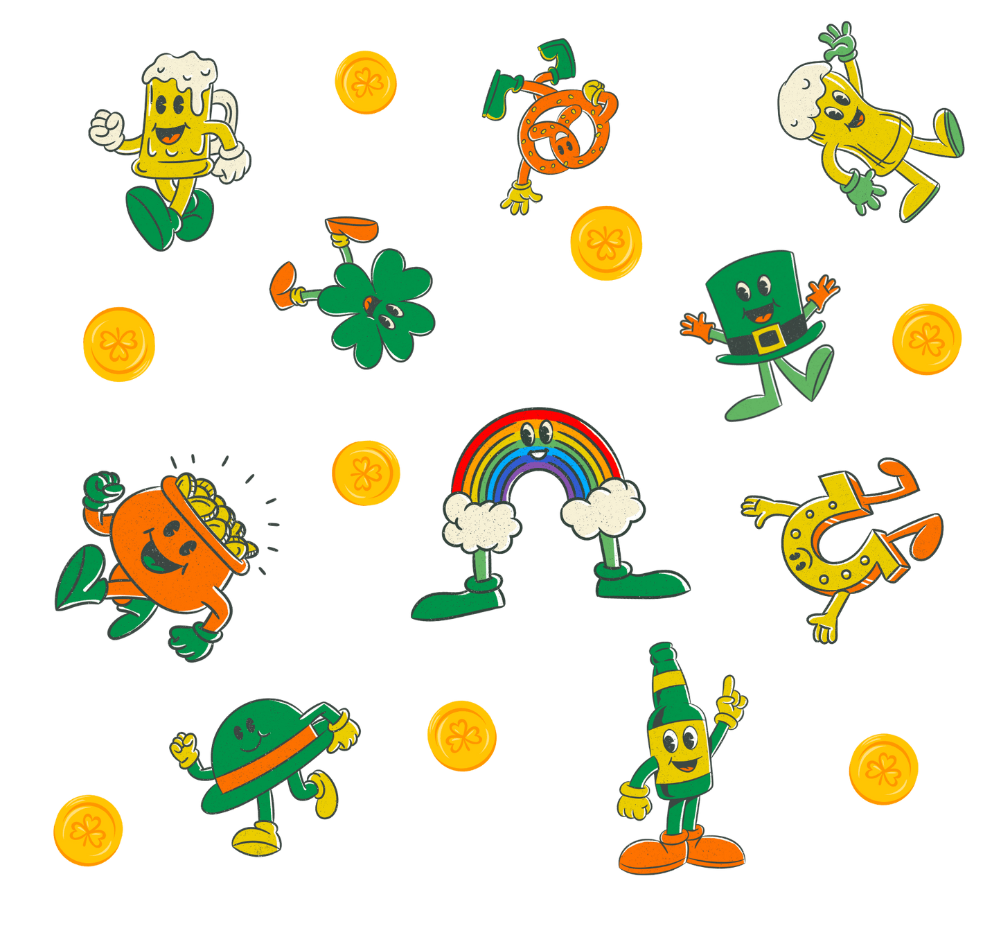 Lucky Charm St. Patrick's Day Socks - Step into Luck! 🍀🌈💰 - Whippie's