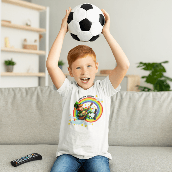 Shamrockin' Good Time Youth Tee - Rockin' the Irish Spirit! 🎸🍀🌈 - Whippie's