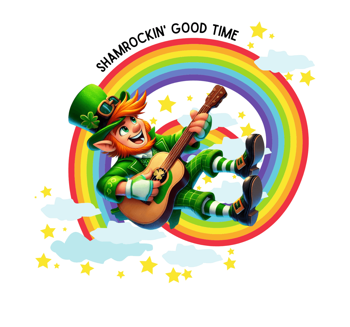 Shamrockin' Good Time Youth Tee - Rockin' the Irish Spirit! 🎸🍀🌈 - Whippie's