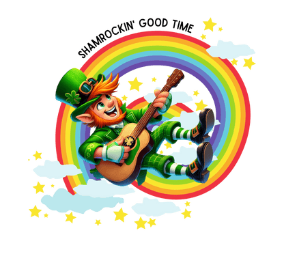 Shamrockin' Good Time Youth Tee - Rockin' the Irish Spirit! 🎸🍀🌈 - Whippie's