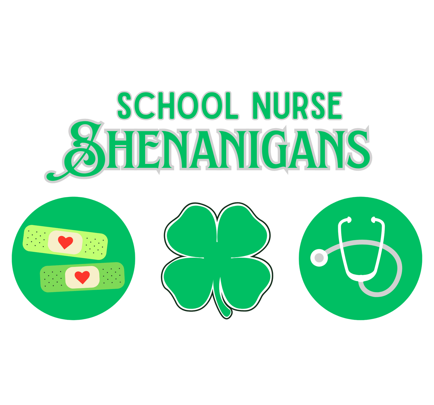 School Nurse Shenanigans - Unisex Jersey T-Shirt - Honoring Our Everyday Heroes 🩺🍀 - Whippie's
