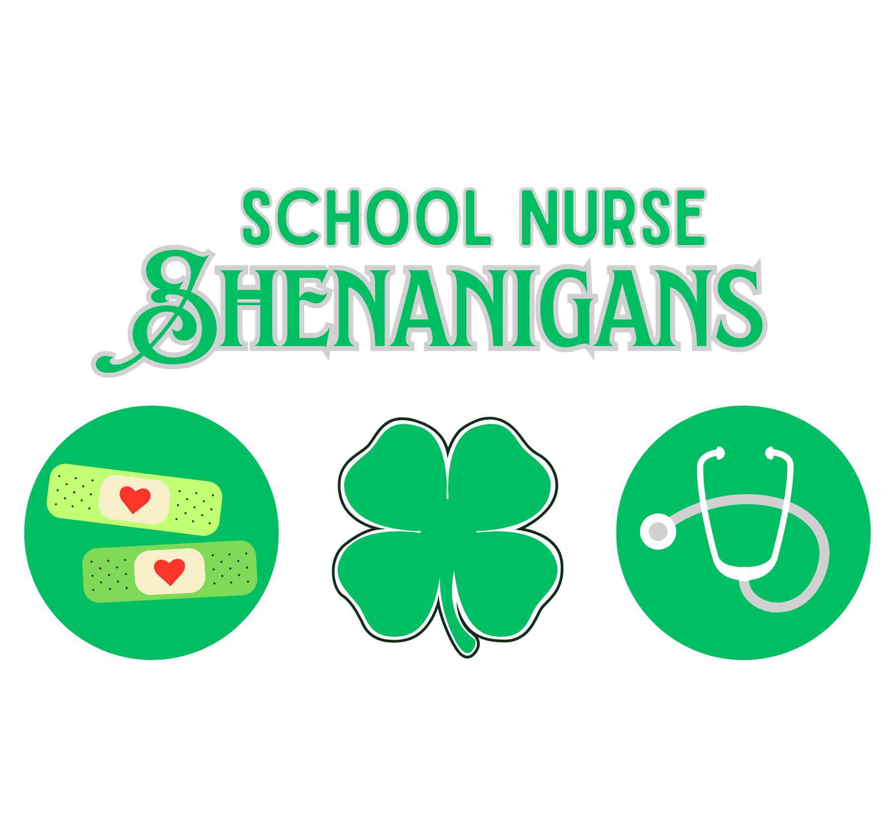 School Nurse Shenanigans - Unisex Jersey T-Shirt - Honoring Our Everyday Heroes 🩺🍀 - Whippie's