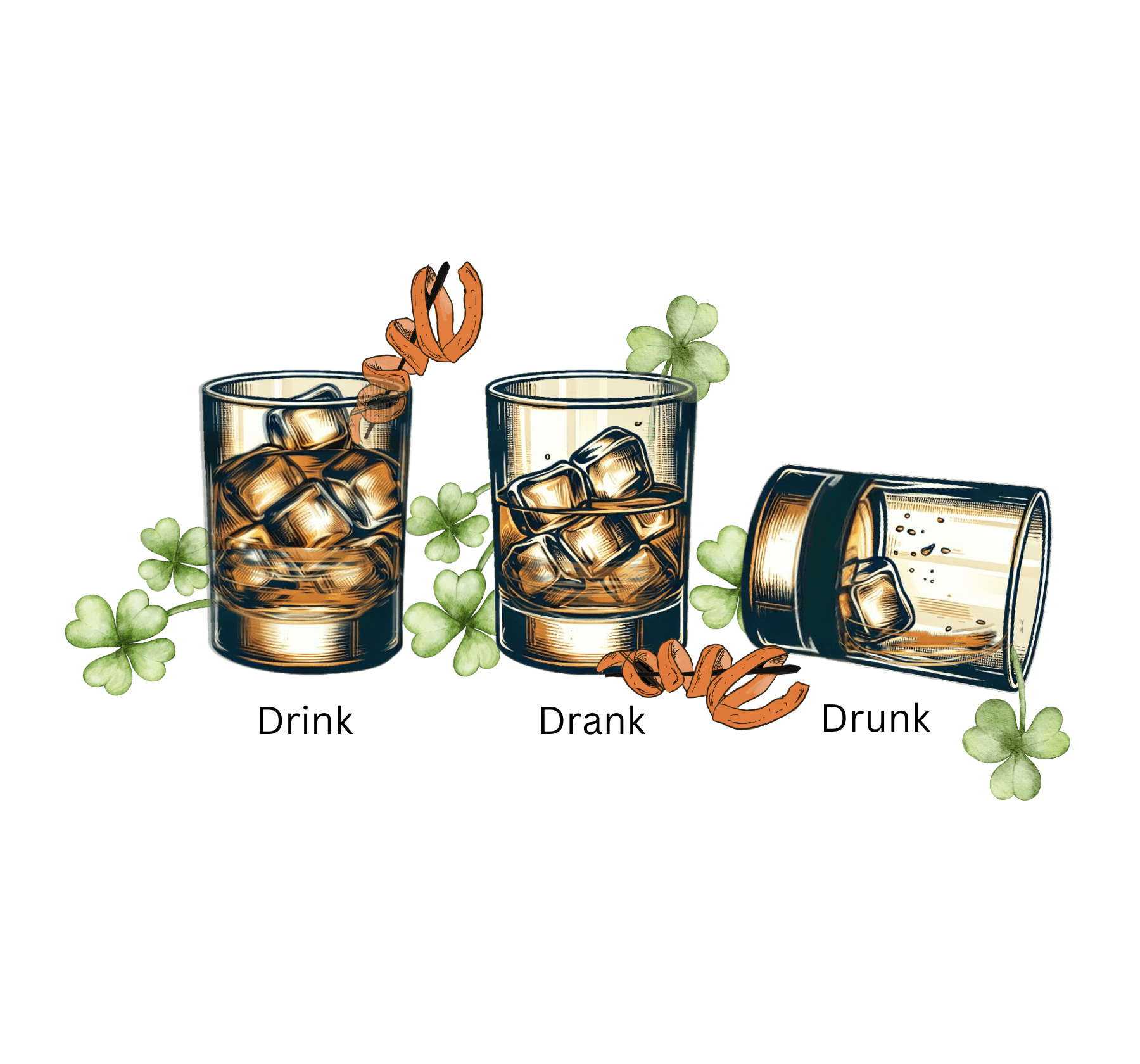 Drink, Drunk, Drunk Unisex Jersey St. Patrick's Day Tee 🥃🍀 - Whippie's