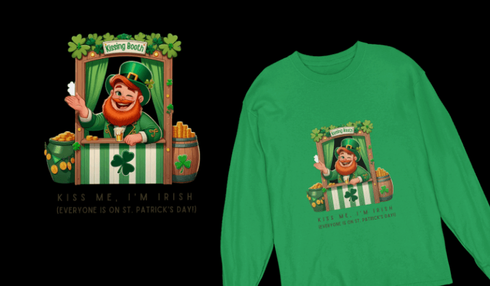 Kiss Me, I'm Irish - Everyone Is on St. Patrick's Day! 💋🍀 Irish Man - Unisex Ultra Cotton Long Sleeve Tee - Whippie's