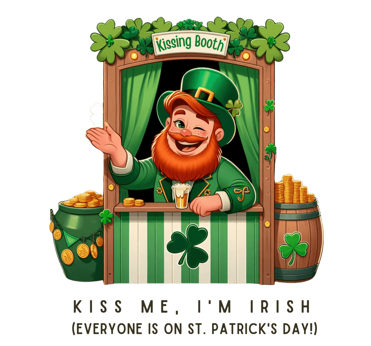 Kiss Me, I'm Irish - Everyone Is on St. Patrick's Day! 💋🍀 Irish Man - Unisex Ultra Cotton Long Sleeve Tee - Whippie's
