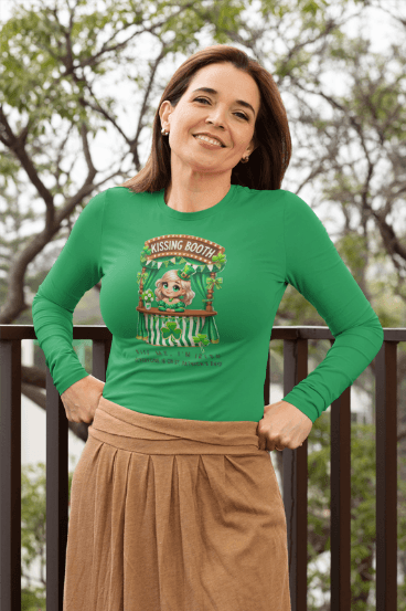 Kiss Me, I'm Irish - Everyone Is on St. Patrick's Day! 💋🍀 Unisex Ultra Cotton Long Sleeve Tee - Whippie's