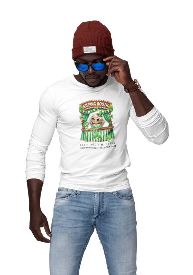 Kiss Me, I'm Irish - Everyone Is on St. Patrick's Day! 💋🍀 Unisex Ultra Cotton Long Sleeve Tee - Whippie's