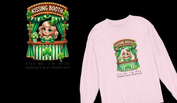 Kiss Me, I'm Irish - Everyone Is on St. Patrick's Day! 💋🍀 Unisex Ultra Cotton Long Sleeve Tee - Whippie's