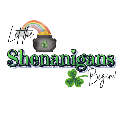 Let the Shenanigans Begin Long Sleeve Tee - Happy St. Patrick's Day! 🌈🍀 - Whippie's