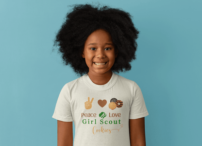 Peace, Love & Cookies Youth Tee - Spread the Love (and Cookies)! ✌️💖🍪 - Whippie's