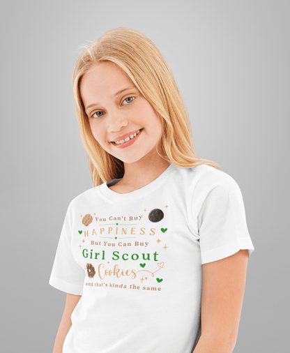 You Can't Buy Happiness, But... Girl Scout Cookies Youth Tee 🍪❤️ - Whippie's