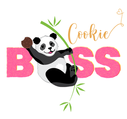 Cookie Boss Youth Tee - Panda-monium at the Cookie Booth! 🍪👑🐼 - Whippie's
