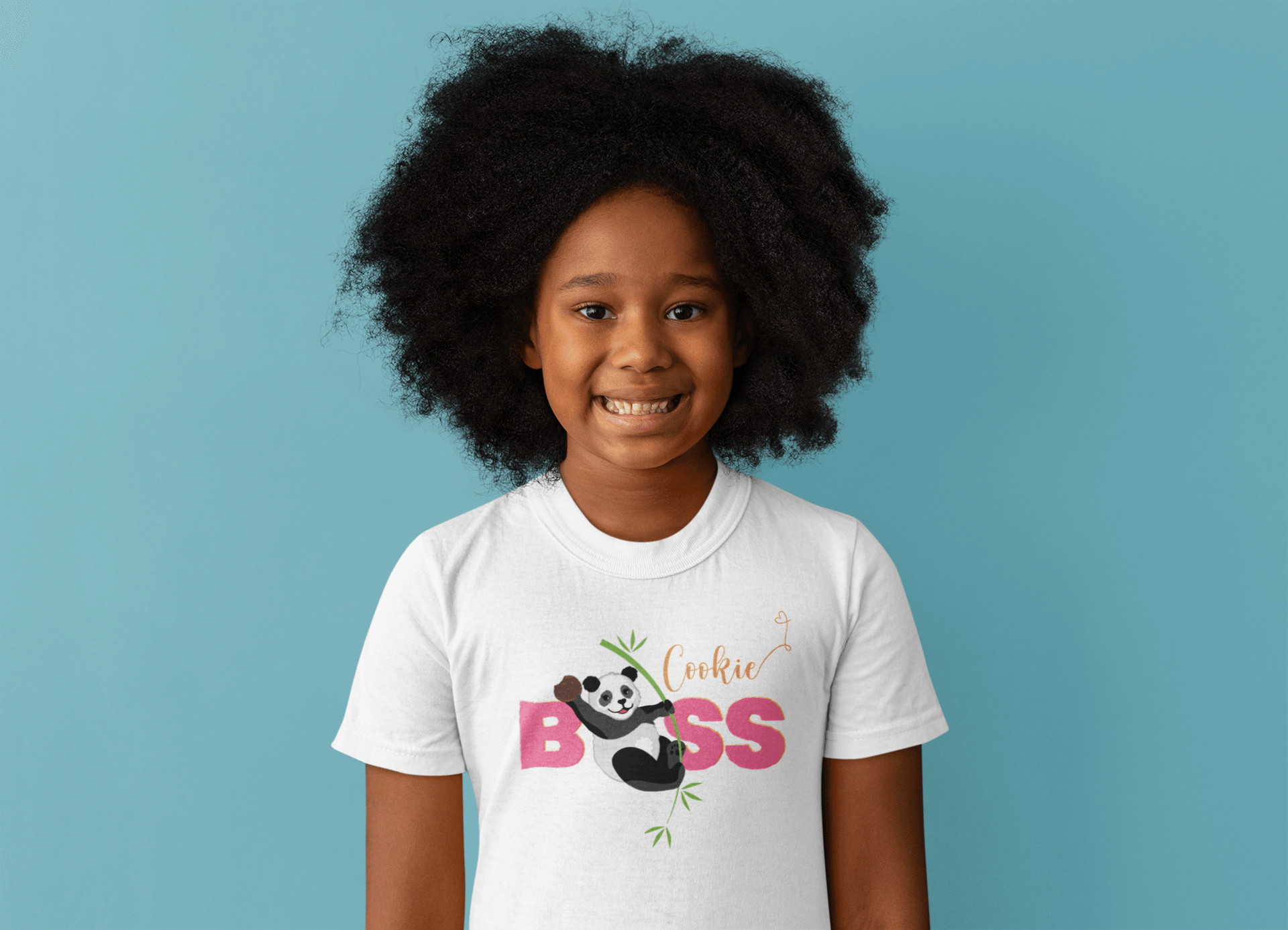 Cookie Boss Youth Tee - Panda-monium at the Cookie Booth! 🍪👑🐼 - Whippie's