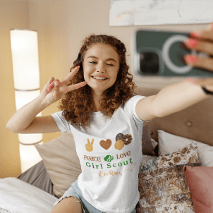 Peace, Love & Cookies Women's Tee - Spread the Love (and Cookies)! ✌️💖🍪 - Whippie's