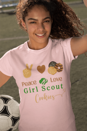 Peace, Love & Cookies Women's Tee - Spread the Love (and Cookies)! ✌️💖🍪 - Whippie's