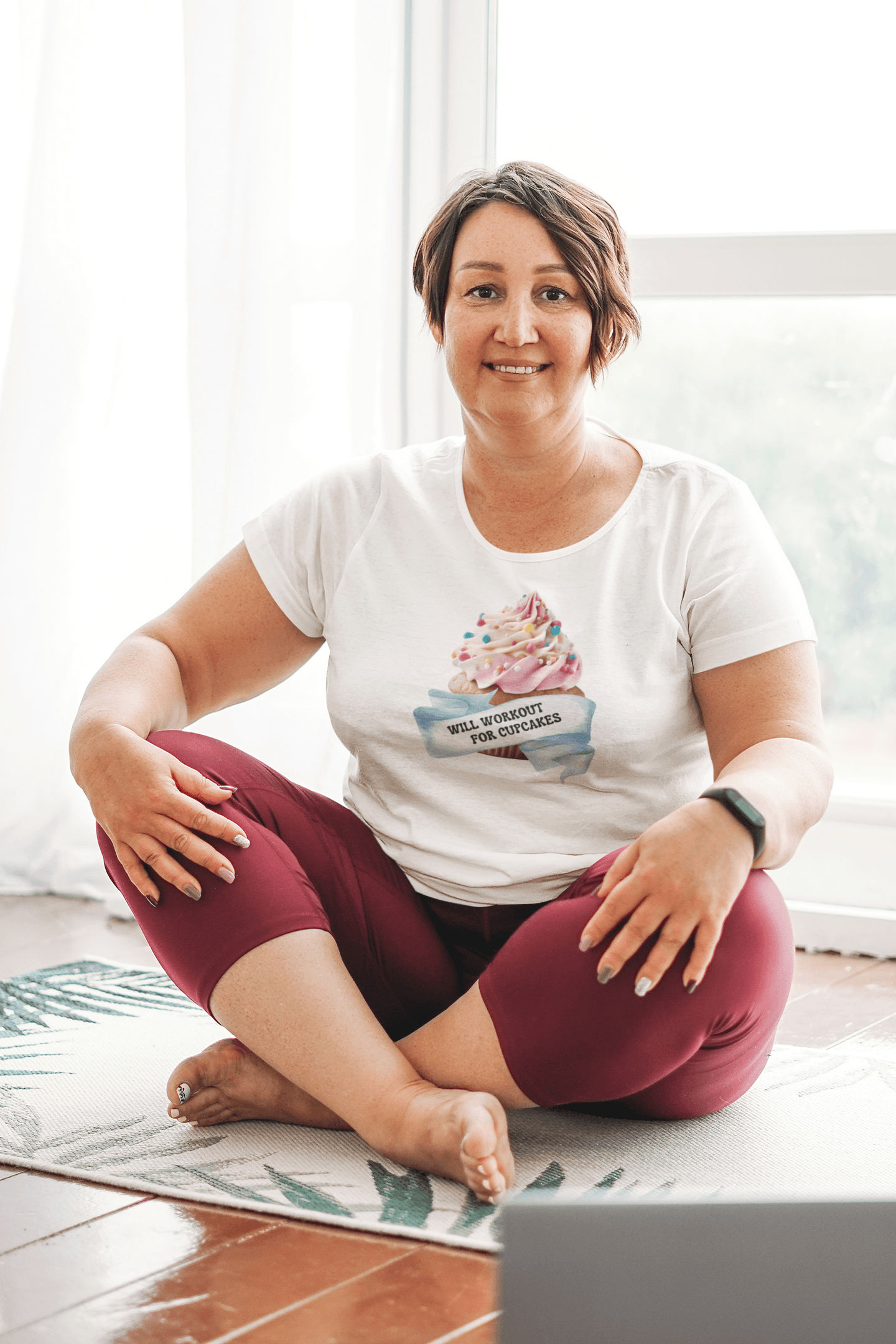 Will Workout for Cupcakes - Fuel Your Fitness! 🧁💪 Women's Softstyle Tee - Whippie's