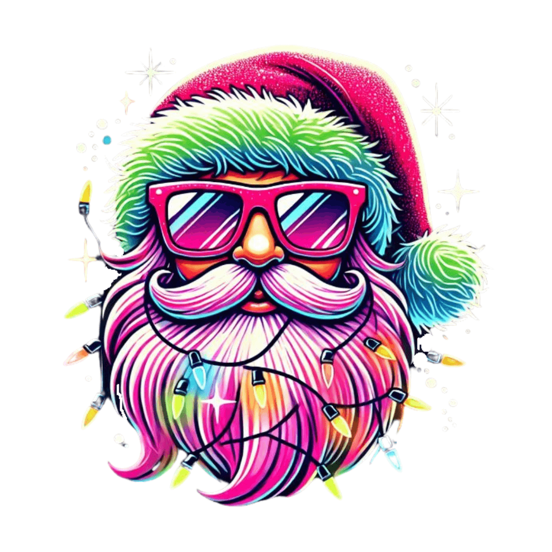 Shine Bright Like Santa! Merry and Bright! 🎅🏻✨🌈 - Women's Softstyle Tee - Whippie's