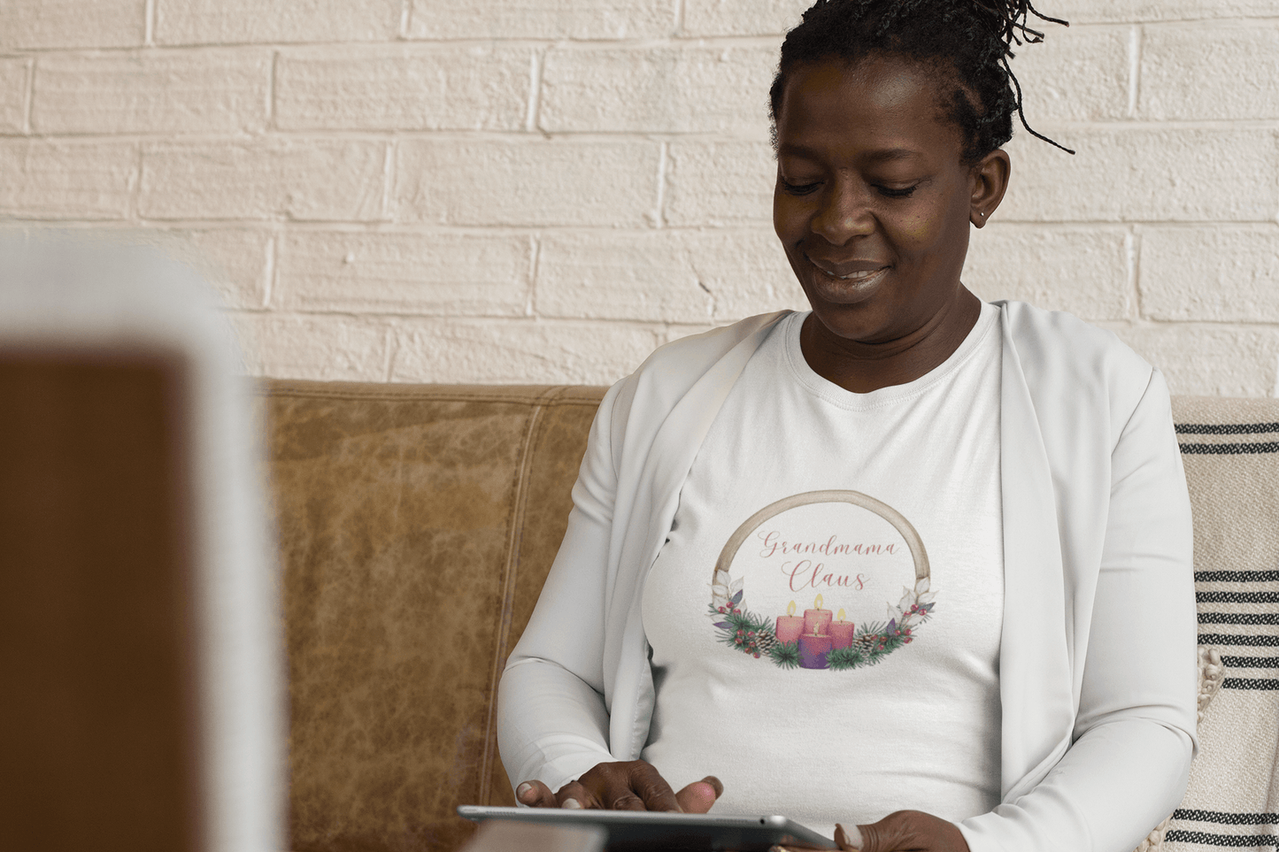 Grandmama Claus Tee - The Heart of Christmas 🤶🎄 - Women's Softstyle Tee - Whippie's