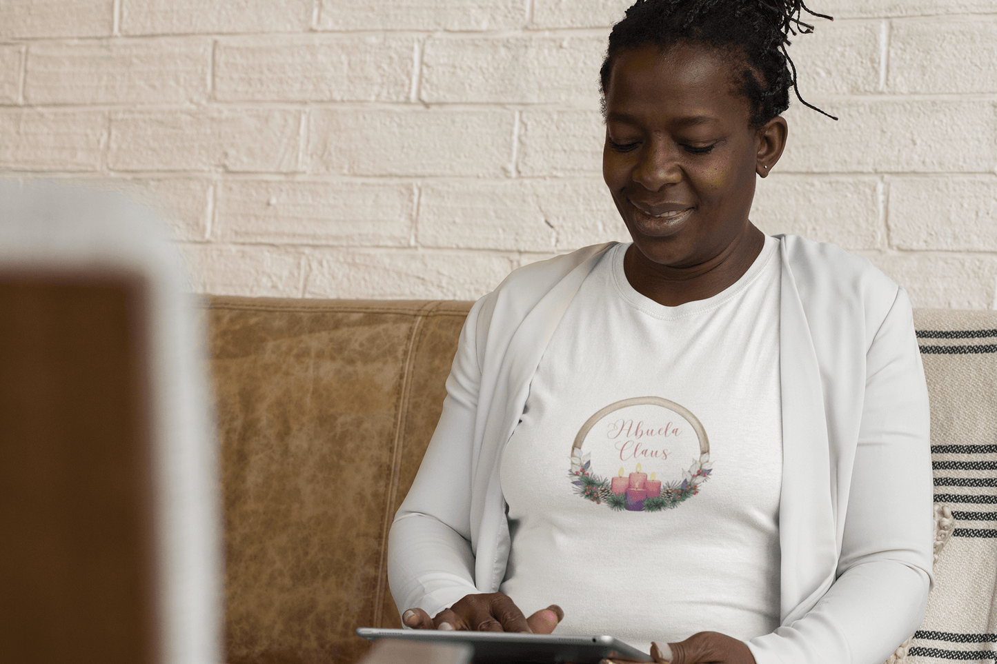 Abuela Claus Tee - Christmas Cheer! 🤶🎄 Women's Softstyle Tee - Whippie's