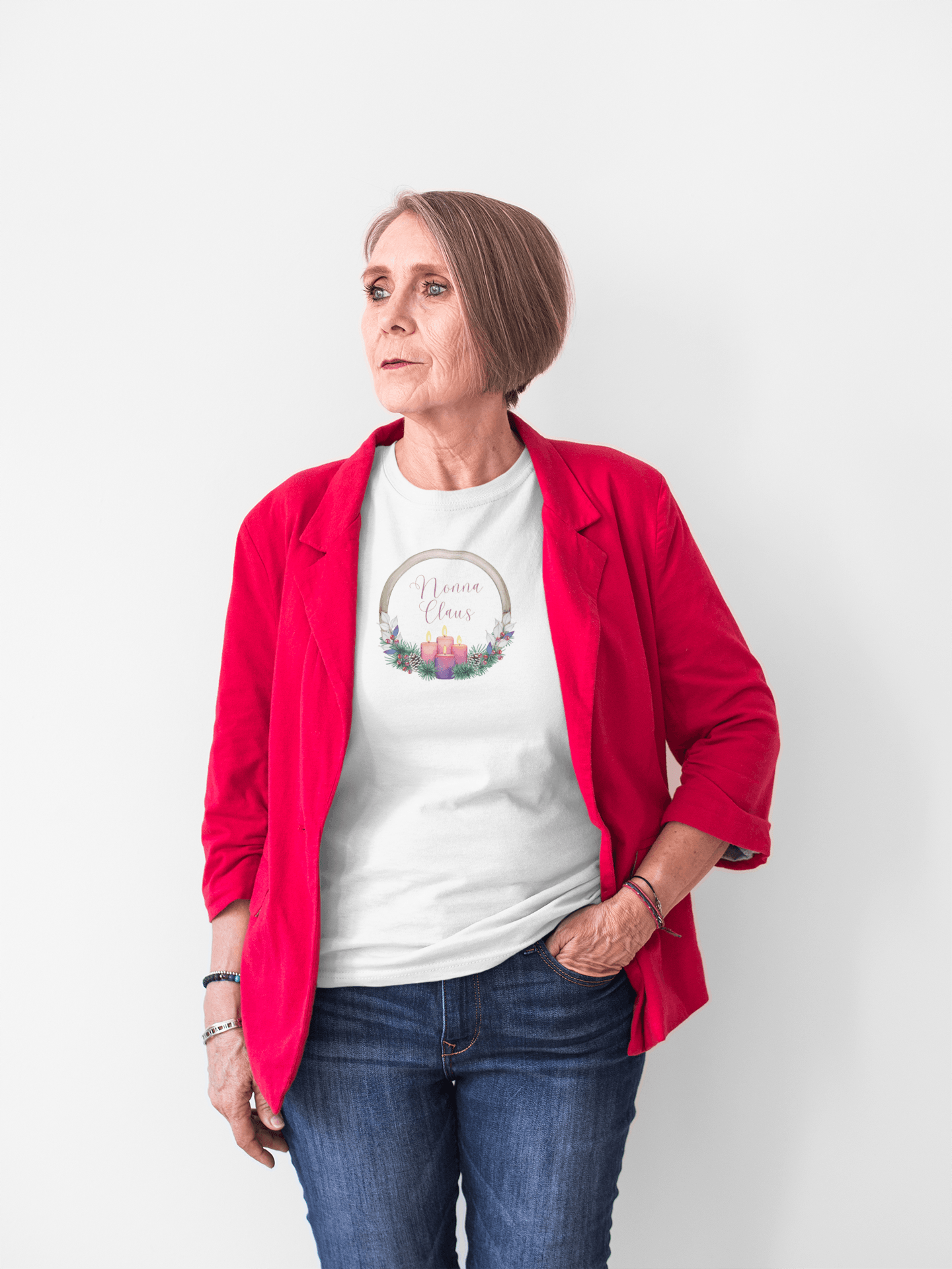 Great Aunt Claus - Christmas Cheer! 🤶🎄 Women's Softstyle Tee - Whippie's