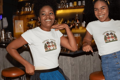 Sisters, Sisters (Black Sisters) - There Were Never Such Devoted Sisters! 👭🏿🎄 - Women's Softstyle Tee - Whippie's