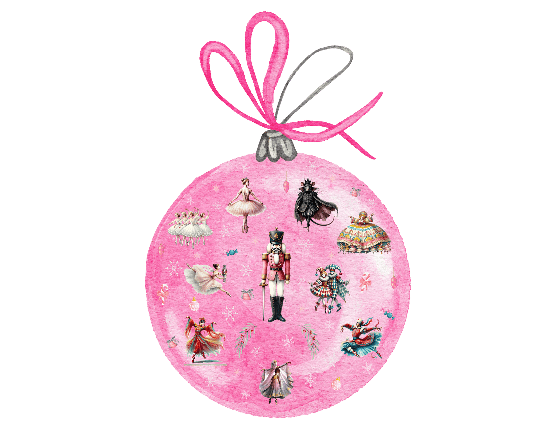 Nutcracker Ornament - A Whimsical Winter Wonderland! 🎄✨ Women's Softstyle Tee - Whippie's