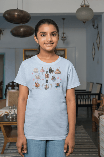 Nutcracker Magic - A Holiday Spectacle! 🎄✨ Kids Softstyle Tee - Whippie's