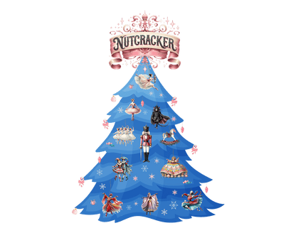 Nutcracker Christmas Tree - A Festive Affair! 🎄✨ Kids Softstyle Tee - Whippie's