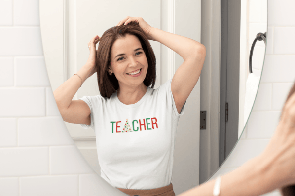 T🎄ACHER Unisex Tee - Happy Holidays from Your Favorite Teacher! 🎁 Women's Softstyle Tee - Whippie's