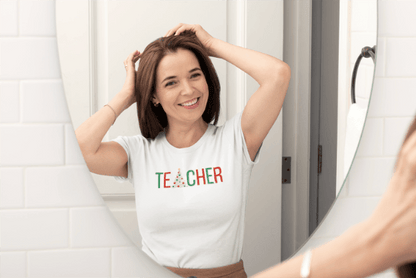 T🎄ACHER Unisex Tee - Happy Holidays from Your Favorite Teacher! 🎁 Women's Softstyle Tee - Whippie's