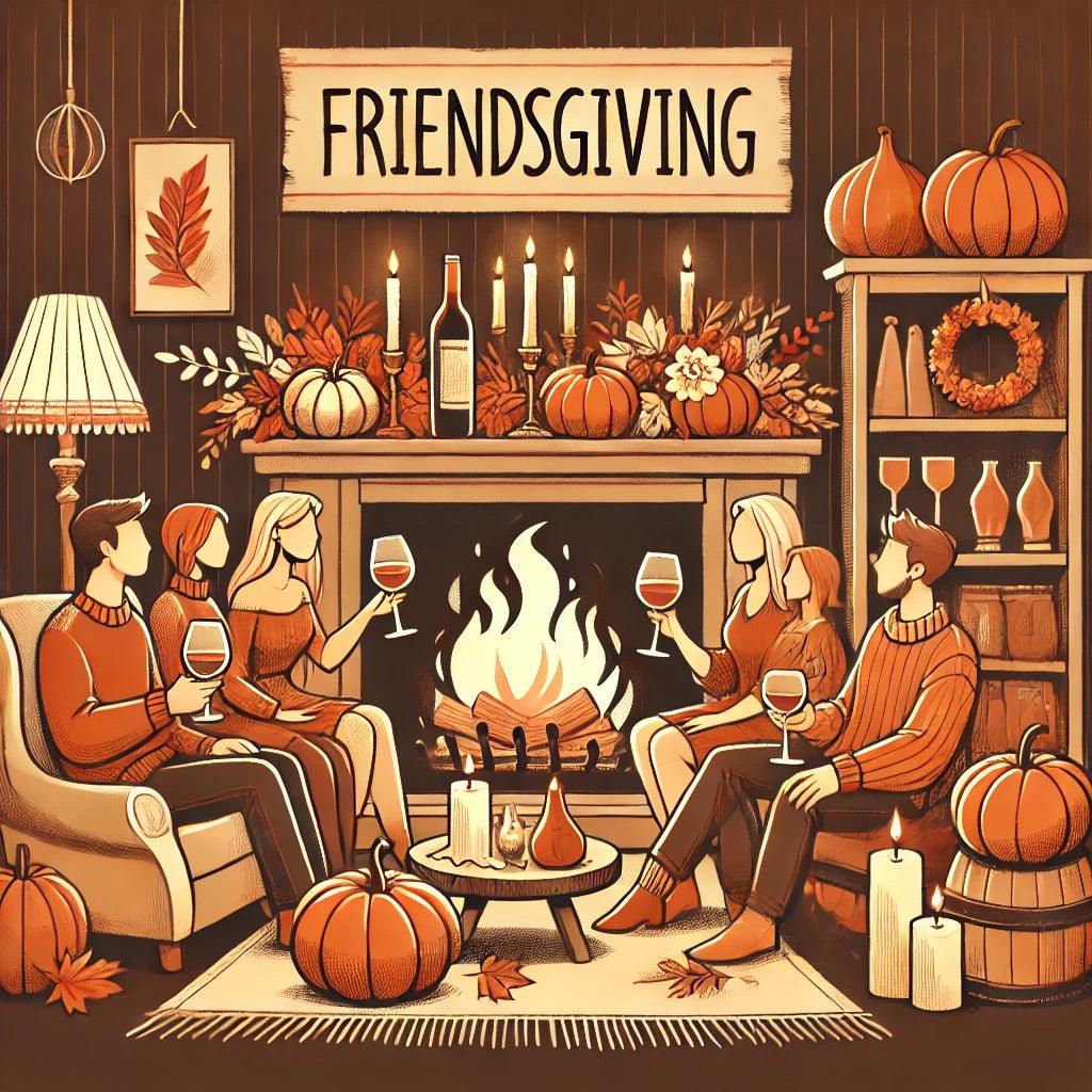 Friendsgiving Vibes - Gather & Give Thanks! 🍷🍂 Unisex T-Shirt - Whippie's