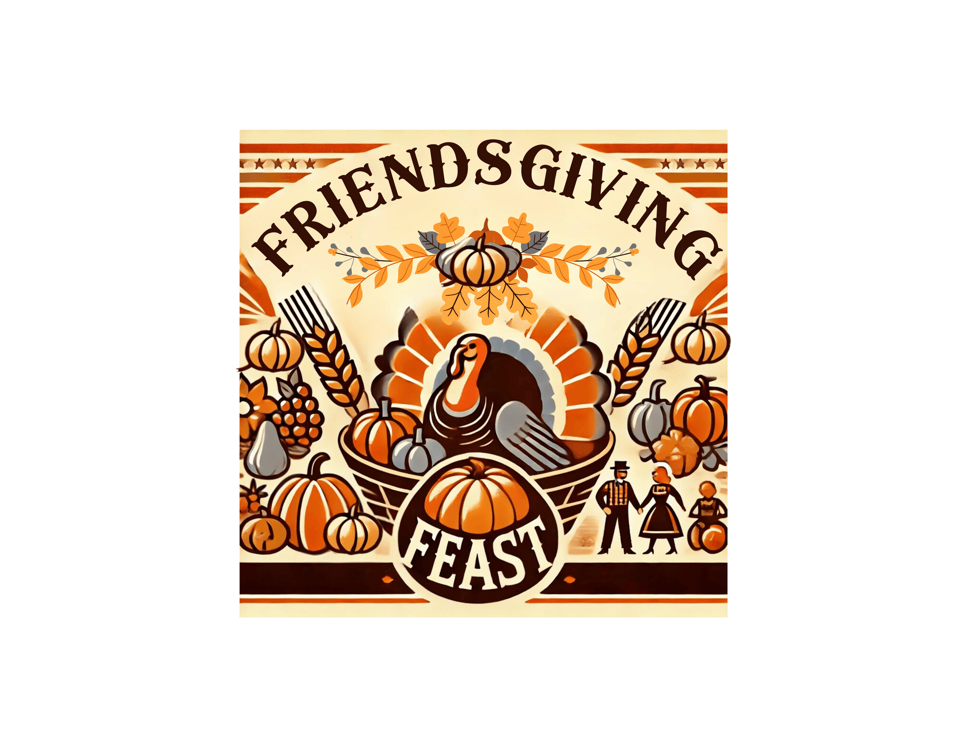 Friendsgiving Feast - A Harvest of Gratitude 🍂🦃 - Unisex T-Shirt - Whippie's